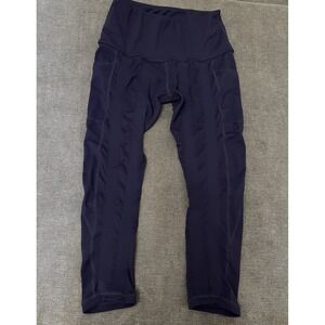 Sweetflexx‎ Resistance Leggings Size 8 Navy Blue Stretch Polyester Spandex